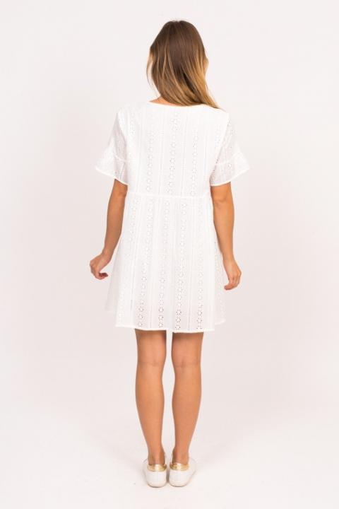 Фото 3 модели 9107 Летнее платье с цветочным узором LUREX - біле