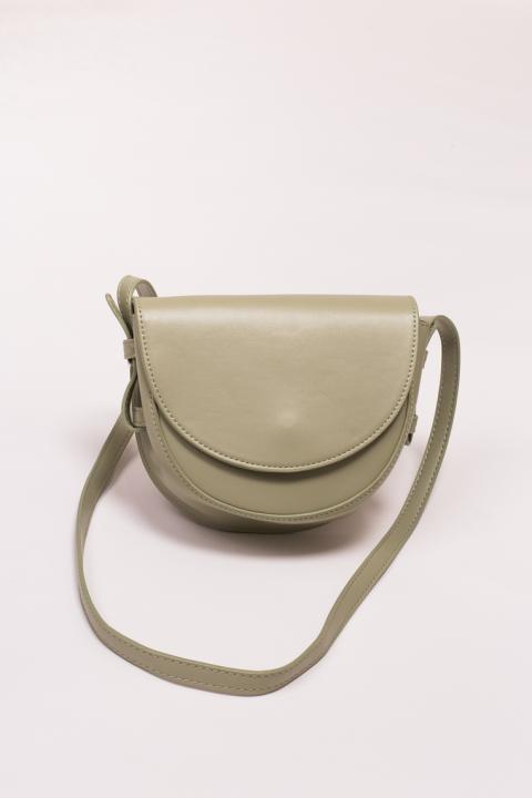 Фото 1 модели 8118 Женская полукруглая сумка LUREX - коричнево-зелена