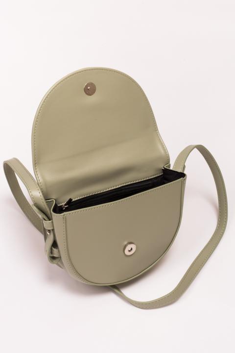 Фото 4 модели 8118 Женская полукруглая сумка LUREX - коричнево-зелена