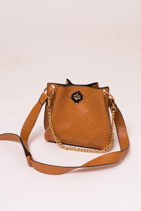 Фото 5 модели 017 Женская сумка с плечевым ремнем LUREX - світло-коричневий