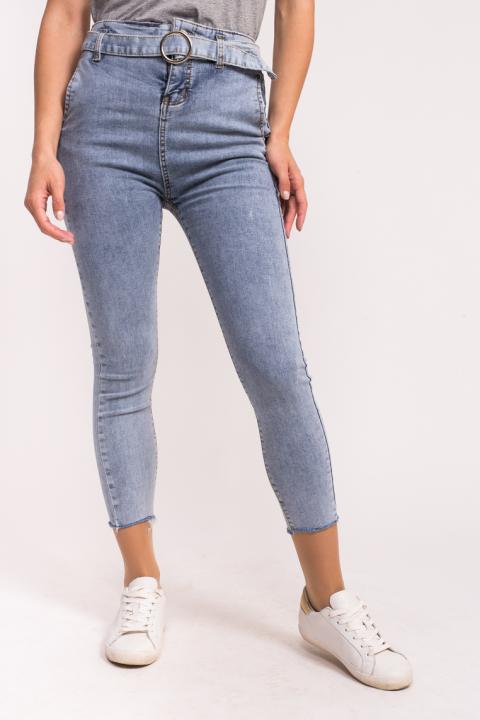 Фото 1 модели 9010-1 Женские стрейчевые джинсы M-M - джинсовые