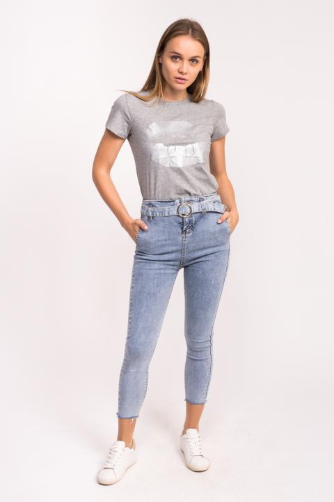 Фото 2 модели 9010-1 Женские стрейчевые джинсы M-M - джинсовые