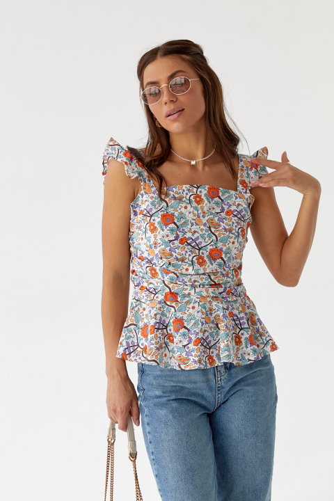Стильная женская блузка - 9883-1 - купить в Украине | Интернет магазин LUREX