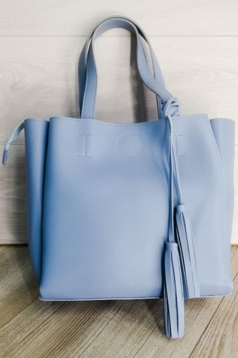 Фото 1 модели 008-19 Стильная повседневная сумка Luck Sherrys - голубая